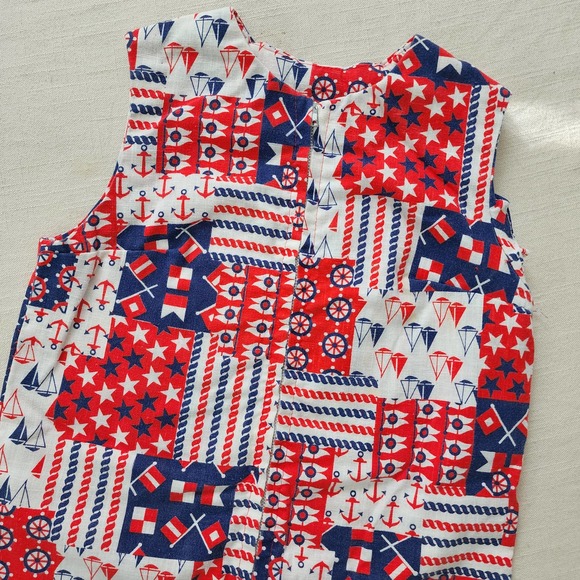 Vintage Patriotic Sailor Jon Jon kids 6/7 - Picture 3 of 9